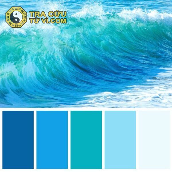 Sử dụng các màu sắc như xanh biển, xanh dương,... tượng trưng cho sắc thái của mệnh Thủy