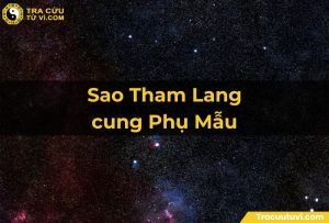 Sao Tham Lang cung Phụ Mẫu mang đến nhiều biến động và thăng trầm cho cuộc sống của cha mẹ