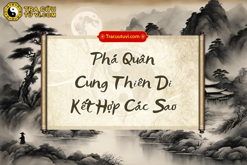 Phá Quân cung Thiên Di khi kết hợp với các sao khác trong lá số Phá Quân cung Thiên Di khi kết hợp với các sao khác trong lá số