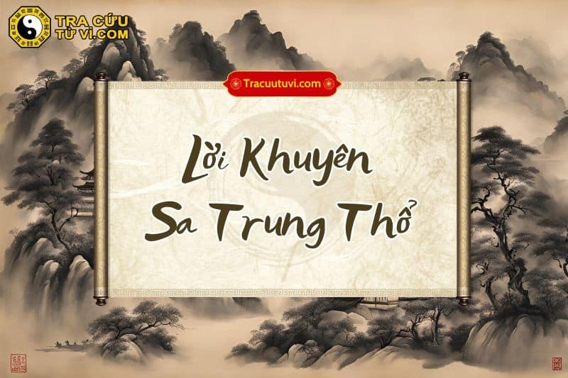 Lời khuyên dành cho người Sa Trung Thổ Lời khuyên dành cho người Sa Trung Thổ