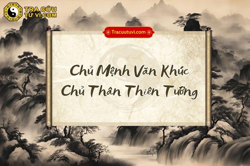 Chủ Mệnh Văn Khúc Chủ Thân Thiên Tướng là gì?