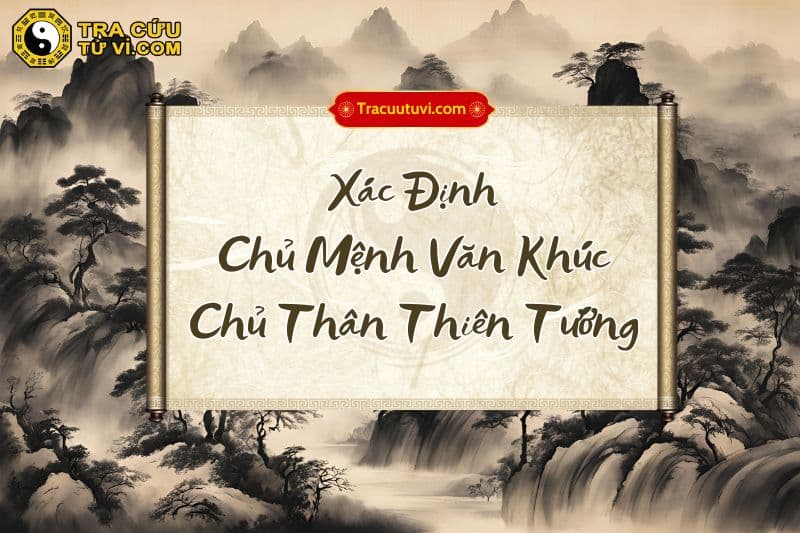 Cách xác định Chủ Mệnh Văn Khúc Chủ Thân Thiên Tướng Cách xác định Chủ Mệnh Văn Khúc Chủ Thân Thiên Tướng