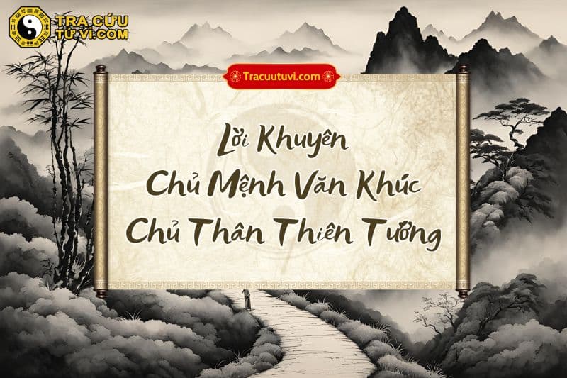 Lời Khuyên cho Chủ Mênh Văn Khúc Chủ Thân Thiên Tướng